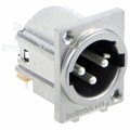 F3MRAF - CONN RCPT MALE XLR 3P SILV SLDR
