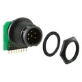 7261-6PG-300 - CONN RCPT MALE 6POS GOLD SOLDER