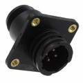207825-6 - CONN RCPT MALE 4POS GOLD SOLDER