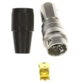 HR10A-10J-12P(74) - CONN JACK MALE 12P GOLD SLDR CUP