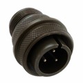 97-3106A-16S-5P - CONN PLUG MALE 3P SILV SLDR CUP