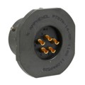 PT07A-14-5P - CONN RCPT MALE 5P GOLD SLDR CUP