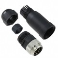 1300340006 - CONN RCPT MALE 5POS GOLD SCREW