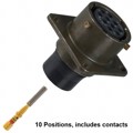 MS3122E12-10S - CONN RCPT FMALE 10POS GOLD CRIMP