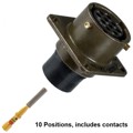 PT02SE-12-10S - CONN RCPT FMALE 10POS GOLD CRIMP