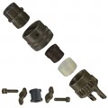 MS3116F12-3S - CONN PLUG FMALE 3P GOLD SLDR CUP