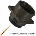 MS3122E-20-41P - CONN RCPT MALE 41POS GOLD CRIMP