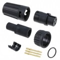 6280-3SG-519 - CONN PLUG FMALE 3POS GOLD CRIMP