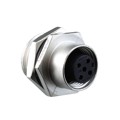 M12A-03PFFS-SH8002 - CONN RCPT FMALE 3P GOLD SLDR CUP