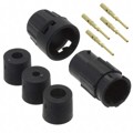 8280-4PG-3DC - CONN RCPT MALE 4POS GOLD CRIMP