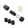 6280-5PG-3DC - CONN PLUG MALE 5POS GOLD CRIMP