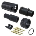 6380-4PG-519 - CONN PLUG MALE 4POS GOLD CRIMP