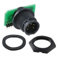 7251-5PG-300 - CONN RCPT MALE 5POS GOLD SOLDER