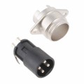 SL104M - CONN RCPT MALE 4P SILV SLDR CUP