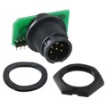 7251-6PG-300 - CONN RCPT MALE 6POS GOLD SOLDER