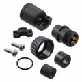 3382-4PG-518 - CONN PLUG MALE 4P GOLD SLDR CUP