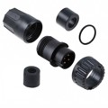 3382-4PG-328 - CONN PLUG MALE 4P GOLD SLDR CUP