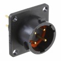 UTS012D4P - CONN RCPT MALE 4POS GOLD SOLDER