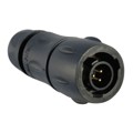 UTS6JC8E3P - CONN PLUG MALE 3P GOLD SLDR CUP