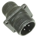 97-3100A-14S-1P - CONN RCPT MALE 3P SILV SLDR CUP