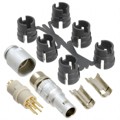 JBXFD1G06MSSDSMR - CONN PLUG MALE 6P GOLD SLDR CUP