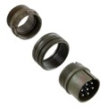 97-3106A-24-2P - CONN PLUG MALE 7P SILV SLDR CUP