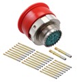 ALM06FD15-ACS - CONN PLUG FMALE 26POS GOLD CRIMP