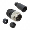 1300170058 - CONN RCPT MALE 4POS GOLD SCREW