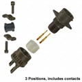 MS3120F-12-3P - CONN RCPT MALE 3POS GOLD CRIMP