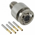 MKJ3B6F6-4SN - CONN PLUG FMALE 4POS GOLD CRIMP
