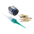 KJA6T11F35SN - CONN PLUG FMALE 13POS GOLD CRIMP