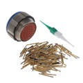 KJA6T25F35SN - CONN PLUG FMALE 128P GOLD CRIMP