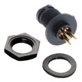 W17292-3PG-P-300 - CONN RCPT MALE 3POS GOLD SOLDER