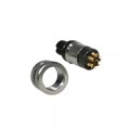 858-008-20TRLS4 - M12 8P A-CODE FEMALE BRASS/TIN S