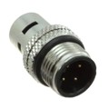858-D04-10SRSS4 - M12 4P D-CODE MALE SS SHELL, SS