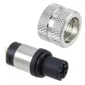 858-D04-20SRSS4 - M12 4P D-CODE FEMALE SS SHELL, S