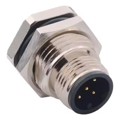 860-005-11SR004 - M12 5P A-CODE MALE VERT PANEL SS