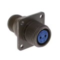 97-3100A12S-3S - CONN RCPT FMALE 2P SILV SLDR CUP