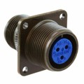 97-3100A-14S-7S - CONN RCPT FMALE 3P SILV SLDR CUP