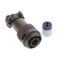 MS3116F8-2P - CONN PLUG MALE 2P GOLD SLDR CUP