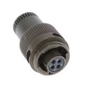 MS3116E8-4P - CONN PLUG MALE 4P GOLD SLDR CUP