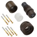 MS3126E10-6S - CONN PLUG FMALE 6POS GOLD CRIMP