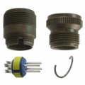 97-3101A-14S-1P - CONN RCPT MALE 3P SILV SLDR CUP