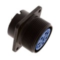 97-3102A22-23S - CONN RCPT FMALE 8P SILV SLDR CUP