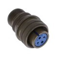 97-3106A16-9S - CONN PLUG FMALE 4P SILV SLDR CUP