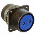 97-3100A-24-9S - CONN RCPT FMALE 2P SILV SLDR CUP