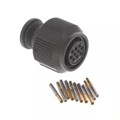 2M801-007-16NF7-10SA - CONN PLUG FMALE 10POS GOLD CRIMP