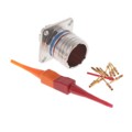 D38999/20FC98PN - CONN RCPT MALE 10POS GOLD CRIMP