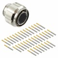 MKJ1A6F13-37SA - CONN PLUG FMALE 37POS GOLD CRIMP