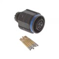 TV06RW-9-35S - CONN PLUG FMALE 6POS GOLD CRIMP